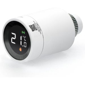Alecto SMART-HEAT10 Smart Zigbee thermostaatkraan - Gemakkelijk te installeren - Regel temperatuur per kamer
