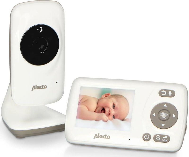 Alecto - DVM-71 - Babyfoon met Camera - Wit - Temperatuurweergave