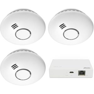 Alecto SMART-SMOKE10 Smart Zigbee Rookmelder - 10 jaar sensor - Voldoet aan Europese norm EN14604 - 3 stuks