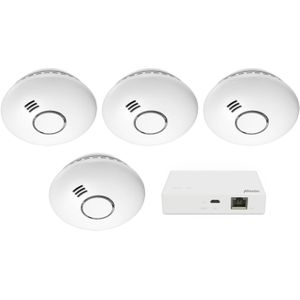 Alecto SMART-SMOKE10 Smart Zigbee Rookmelder - 10 jaar sensor - Voldoet aan Europese norm EN14604 - 4 stuks