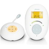 Alecto DBX120 babyfoon Audio - DECT babyfoon - veilige en storingsvrije verbinding - intercomfunctie - 5 slaapliedjes - VOX-functie - lage straling - wit/blauw