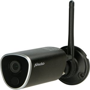 Alecto DVC216IP Bewakingscamera voor buiten, wifi IP-camera, 1080p outdoor, ondersteuning 128G SD-kaart (zonder), zwart