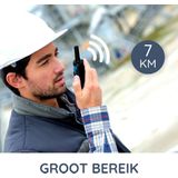 Alecto FR175BW Walkie Talkie - Set van 2 - Bereik 7 km - Blauw/Zwart