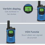 Alecto FR175BW Walkie Talkie - Set van 2 - Bereik 7 km - Blauw/Zwart