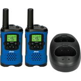 Alecto FR175BW Walkie Talkie - Set van 2 - Bereik 7 km - Blauw/Zwart