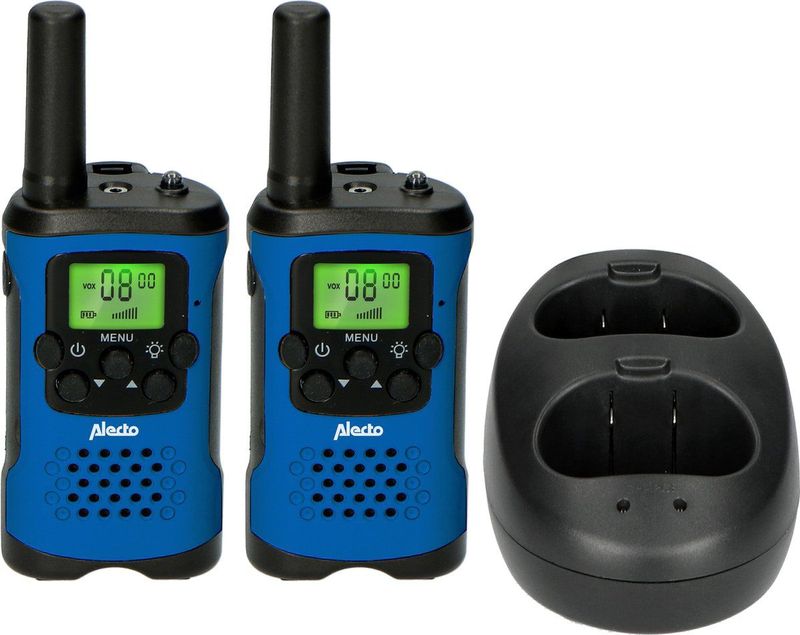 Alecto FR175BW Walkie Talkie - Set van 2 - Bereik 7 km - Blauw/Zwart