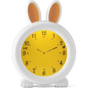 Alecto BC100BUNNY - Slaaptrainer voor kinderen - Kinderwekker met Nachtlamp en Wekker - Konijn