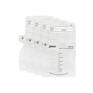 Alecto BF100 - Moedermelk bewaarzakjes 220 ml, 100 stuks