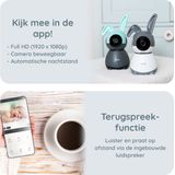 Alecto - SMARTBABY10BK - Wifi Babyfoon met Camera - Full HD - Zwart