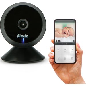 Alecto Wifi Babyfoon met Camera en App - Full HD - Melding bij beweging en geluid - SMARTBABY5BK - Zwart