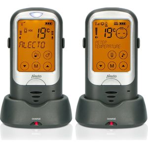 Alecto - DBX68GS - Outdoor Babyfoon - Antraciet/Zwart - Groot Bereik
