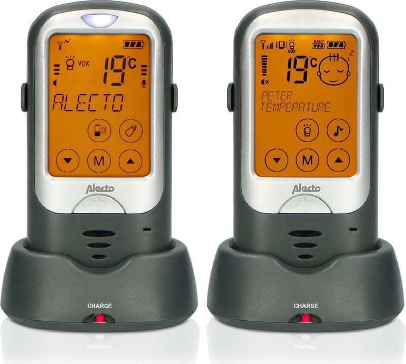 Alecto - DBX68GS - Outdoor Babyfoon - Antraciet/Zwart - Groot Bereik