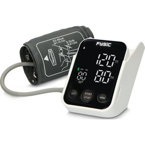 Fysic Bloeddrukmeter Bovenarm - Manchet 22 tot 40 cm - Europees gecertificeerd - FB160