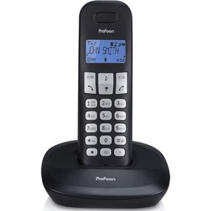 Profoon - PDX-1100 - DECT Telefoon - Zwart - Draadloos - Eco Friendly