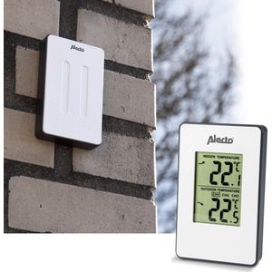 Alecto WS-1050 - Professioneel Weerstation met Draadloze Buitensensor - Wit/Zwart