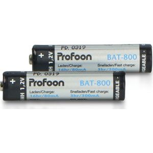 Profoon BAT-800 - Oplaadbare AAA batterijen 800mAh, 2x