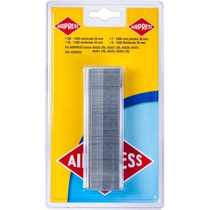 Airpress - Blister 1000 Minibrads - 30MM - Kleur - Materiaal