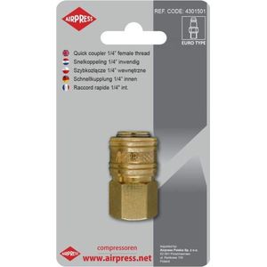 Airpress - 4301503 - Snelkoppeling - Inwendig - Euro - 1/2