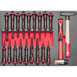 Gereedschapswagen - 360 Delig - 12 Laden - Houten Werkblad