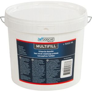Woodcap - Multifill - Plamuur - 5L - Krimpvrij en Schuurbaar
