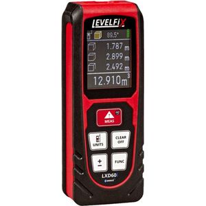 Levelfix - LXD60i - Digitale Afstandmeter - Zwart - Kunststof