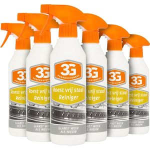 3G - Professioneel RVS Reiniger - Verwijdert Vettigheid en Vingerafdrukken - 500ml