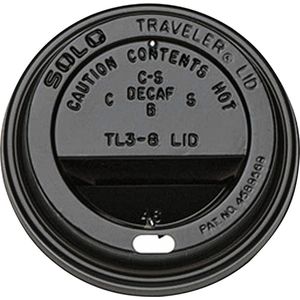 Bekerdeksel Deksel zwart voor Coffee to go beker 80mm 240ml 8oz