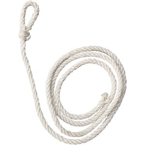 Excellent Koetouw - Gevlochten - PP - Touw - Polypropyleen - Touw met lus - 4-slags - Wit - 240 cm - 1 cm dik