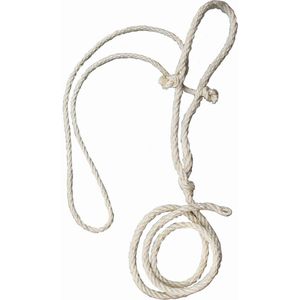 Excellent Koetouw - Gevlochten - Touw - Sisal - Extra sterk - Touw met lus - 4-slags - Wit - 200 cm - 1 cm dik