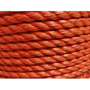 Polypropyleentouw 14mm 3Strengs Zalm 220m