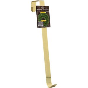 Kerstdeurhanger krans messing 27 cm