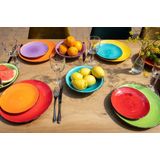 Studio Tavola - Dinerborden Sunny Summer - Ø 26.5 cm - 6 Stuks - Aardewerk