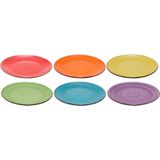 Studio Tavola - Dinerborden Sunny Summer - Ø 26.5 cm - 6 Stuks - Aardewerk