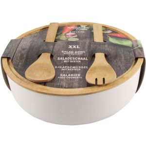 Saladebak 30cm m/bestek