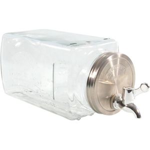 Drankdispenser - Glas - Met Kraantje - 3 L - Liggend