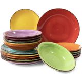 Studio Tavola - Serviesset Sunny Summer - 18-delig - Diverse Kleuren - Aardewerk