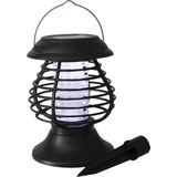 Solar tuinlamp/prikspot anti-muggenlamp op zonne-energie 22 cm - Prikspots tuinverlichting / insectenlampen