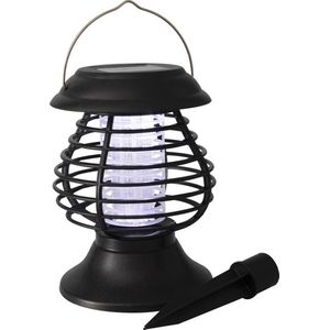 Solar tuinlamp/prikspot anti-muggenlamp op zonne-energie 22 cm - Prikspots tuinverlichting / insectenlampen