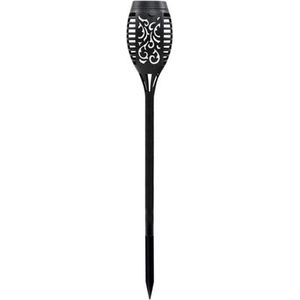 Tuinfakkel LED Solar vlam 50cm zwart Kunststof Svenska Living Grondspie