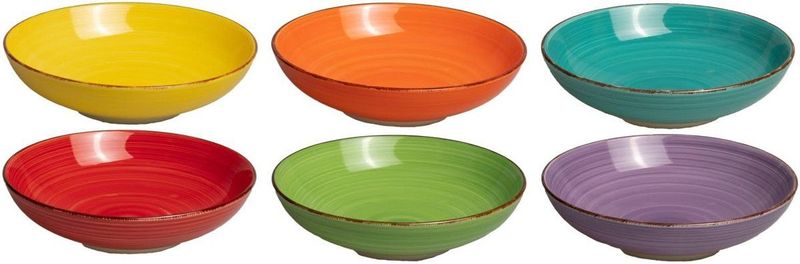 Studio Tavola - Pastaborden Sunny Summer - Ø 23 cm - 6 Stuks