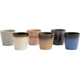 Svenska Living - Koffiemok Earth - Multicolor - Aardewerk - Set van 6