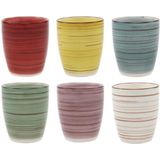 Studio Tavola - Koffiekopjes Rimini - 160 ml - 6 Stuks - Gemixte Kleuren