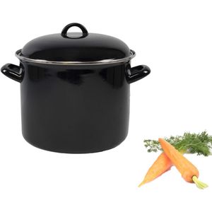 Svenska Living - Soeppan - Zwart - Emaille - 8L