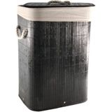 HIT Bamboe Wasmand - 30 X 40 X 57cm - Zwart