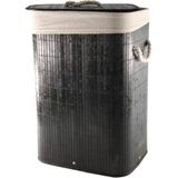 HIT Bamboe Wasmand - 30 X 40 X 57cm - Zwart