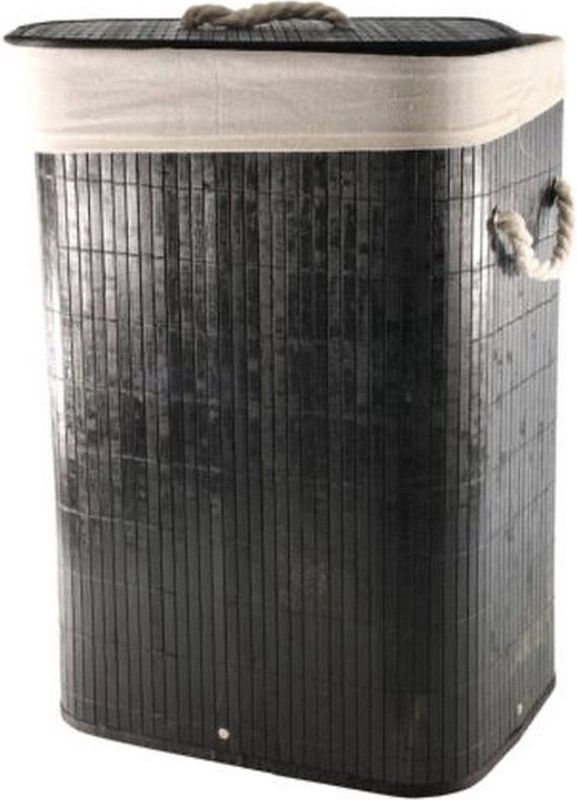 HIT Bamboe Wasmand - 30 X 40 X 57cm - Zwart