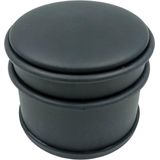 Deurstopper rond mat zwart 10 x 8 cm - 1 kg