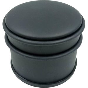 Svenska Living Deurstopper rond mat zwart 10 x 8 cm - 1 kg