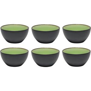 Tavola - Schaaltje - Lime Green Corfu - Kom - Groen - Ø12x6cm - Aardewerk - (6 stuks)