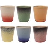 Svenska Living - Koffiemok - Aardewerk - 200ml - Set van 6 Kleuren